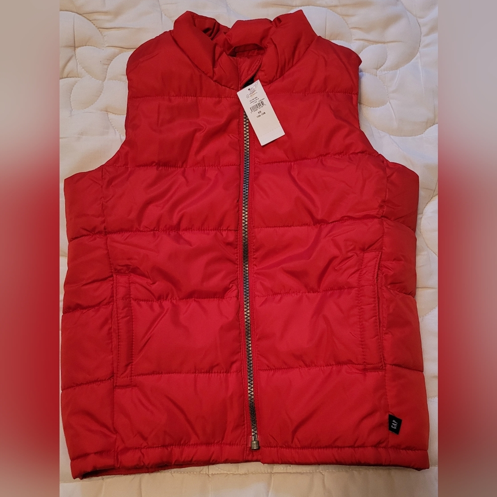 Red GAP Kids Puffer Vest